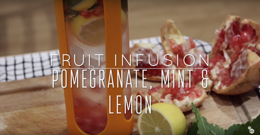 fruit infusion recipe pomegranate mint lemon